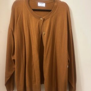 NWT- Women’s Plus size Old Navy Golden Brown Button-Up Cardigan. Size 4X